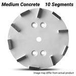 Flextool 250mm (10") Bladetec® 30/40 Grit Medium Concrete 10 Segment Grinding Plate - FT110TMC-UNIT