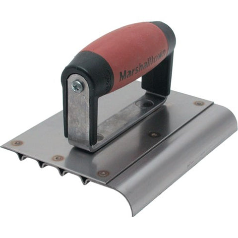 MARSHALLTOWN GROOVER EDGER 152mm X 127mm SAFETY STEP STAINLESS STEEL - MT4280D