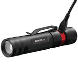 PX1R - Coast Rechargeable Pure Beam Focusing LED Torch - 460 Lumens Li-ion or 3 X AAA