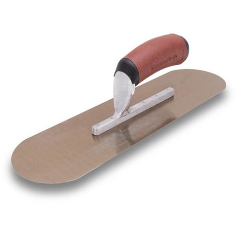 Marshalltown Golden Stainless Steel Pool Trowel with DuraCork Handle - 254mm x 76mm - MTSP10GSDC